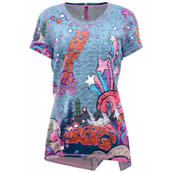 CRAZY T-SHIRT ALOHA WOMAN