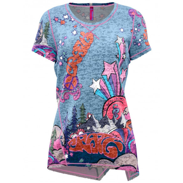 CRAZY T-SHIRT ALOHA WOMAN