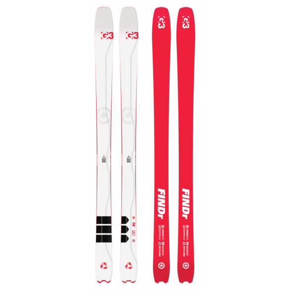 G3 FINDr R3 94 SKIS R3 recyclable to keep skis from ending up in landfills