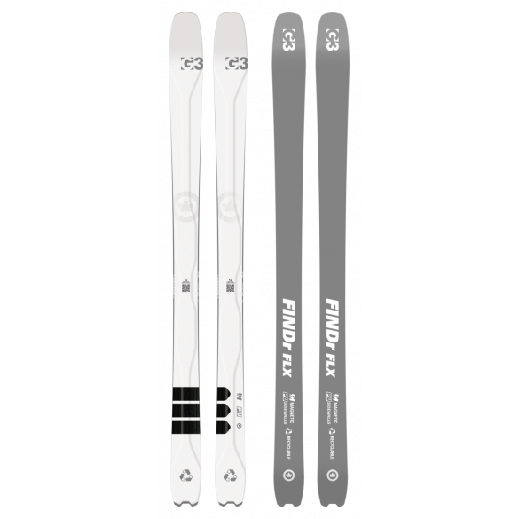 G3 FINDr FLX R3 94 SKIS R3 recyclable to keep skis from ending up in landfills